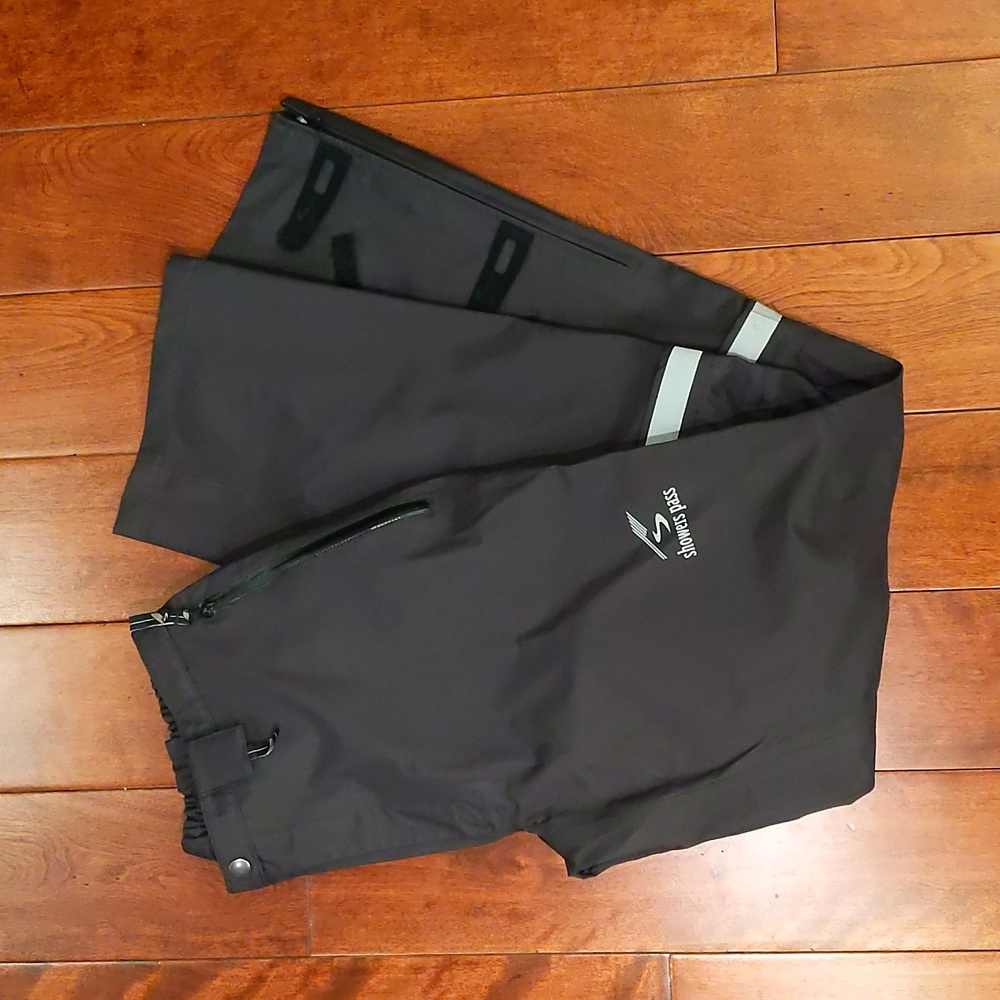 Showers Pass Club Convertible Waterproof Cycling Pants Zip Off Size M Black